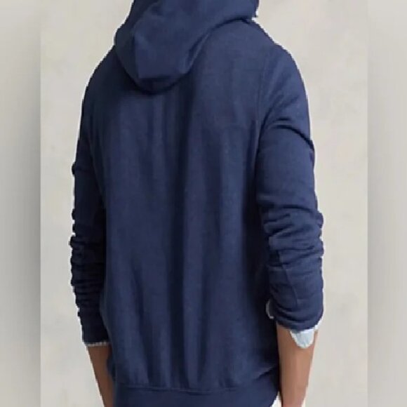 Ralph Lauren Ski Polo Bear Fleece Hoodie Navy Heather Pullover XL/TG Sz $208 - Picture 9 of 9